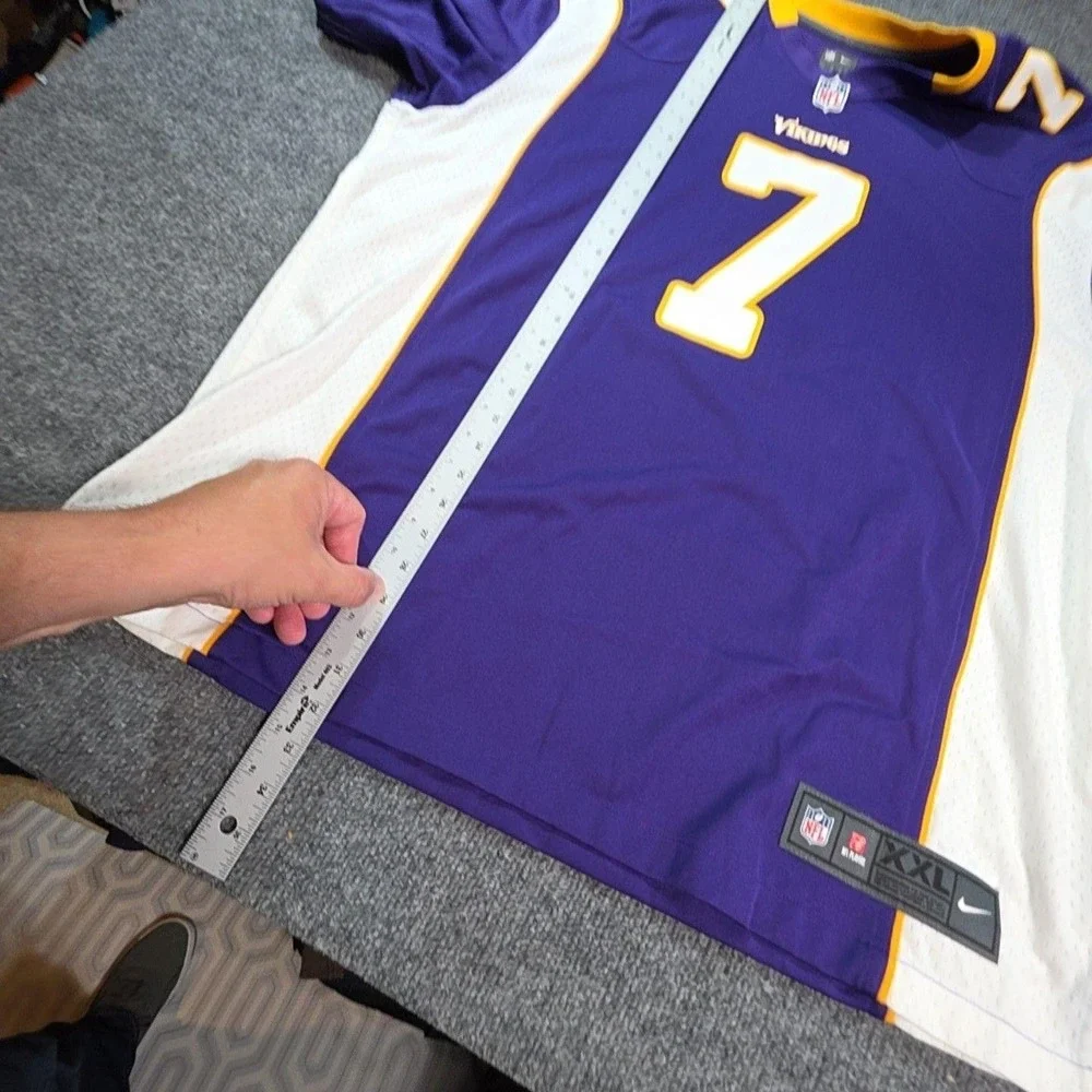 Minnesota Vikings Jersey Mens 2XL Purple NFL Football Case Keenum Nike On Field